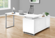 Monarch Specialties Inc. Silver/White L Shaped Computer Desk-2