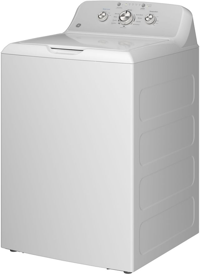 GE® White Top Load Washer & Electric Dryer Laundry Pair-3