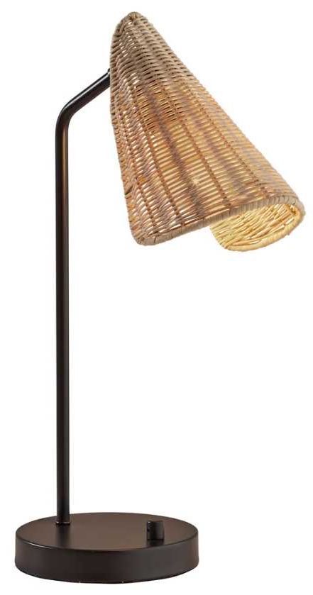 Adesso® Cove Black Desk Lamp-0