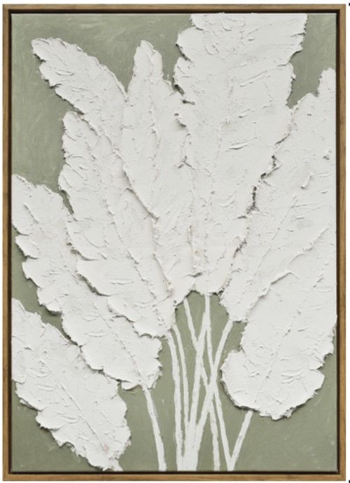 Classy Living Radiant Textured Foliage I Wall Art-0