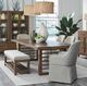 Liberty Furniture Shaker Lakes 6-Piece Harvest Brown/Taupe Double Pedestal Table Set-1