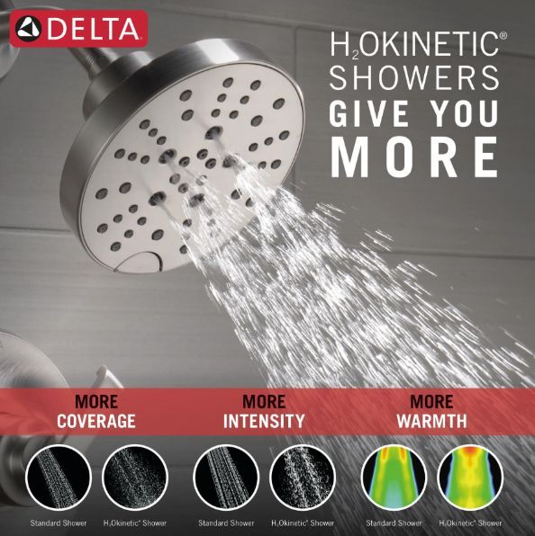 Delta Tetra® 14 Series Lumicoat® Stainless Shower Trim-3