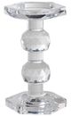 A & B Home Sylvie Clear Medium Pillar Candle Holder-0