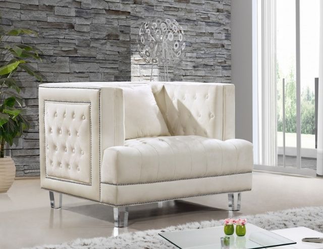 Meridian Furniture Lucas Cream Upholstered Chair-2
