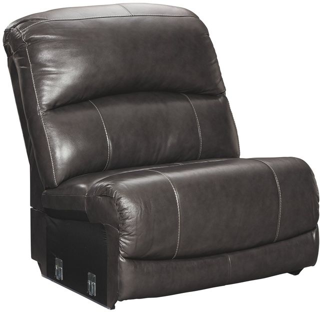 Signature Design by Ashley® Hallstrung 5-Piece Gray Power Reclining Left-Arm Facing Sectional and Chaise-4