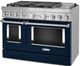 KitchenAid® 48" Ink Blue Pro Style Dual Fuel Range with Griddle-2