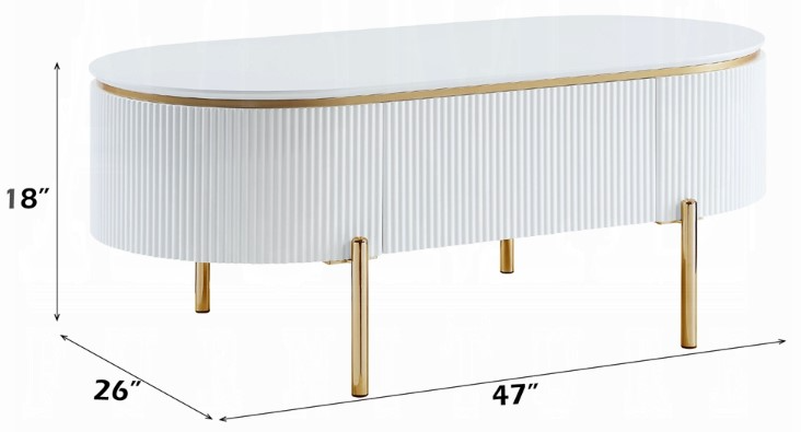 Acme Furniture Daveigh Coffee Table - Thumbnail 2