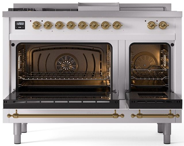 Ilve® Nostalgie II Series 48" Custom RAL Color Pro Style Dual Fuel Range-1