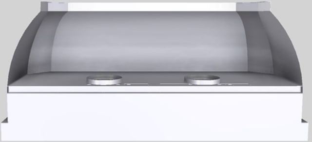 Vent-A-Hood® Designer Series 66" White Wall Mounted Range Hood-3