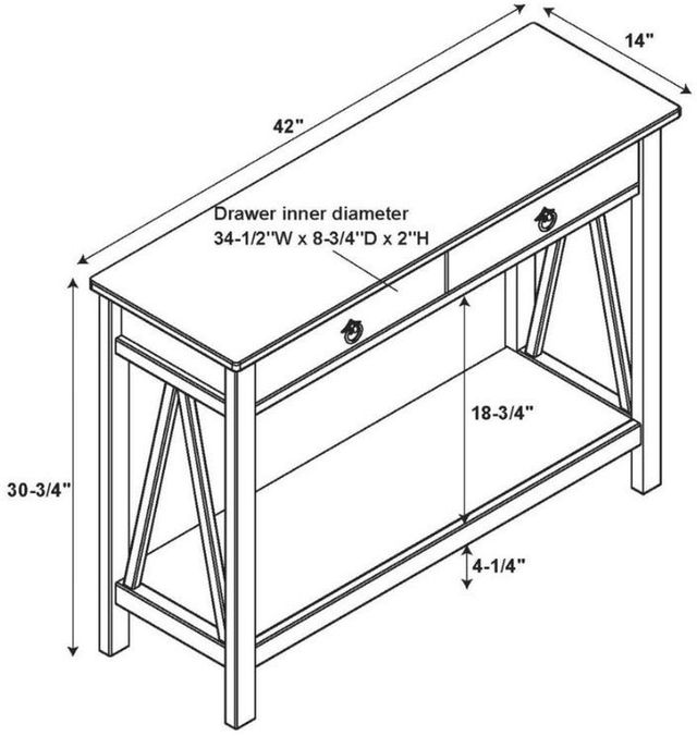 Linon Titian Driftwood Console Table-3