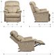 La-Z-Boy® Reed Marshmallow Leather Power Rocking Recliner with Headrest-2