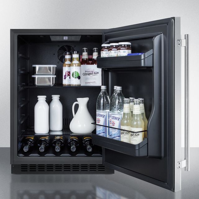 Summit® 4.8 Cu. Ft. Stainless Steel Under the Counter Refrigerator-2