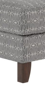 Fusion Furniture Emblem Charcoal Gray Accent Ottoman-1