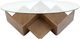 Magnussen Home® Vector Russet Brown Round Cocktail Table-2