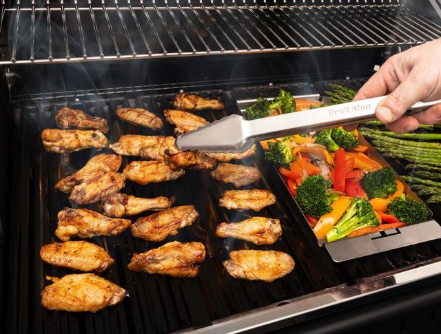 Broil King® Ultra Lite 12'' Stainless Steel Tongs-2