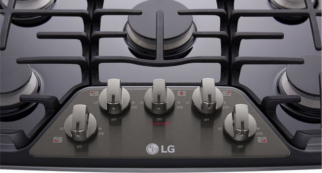 LG 30” Black Stainless Steel Gas Cooktop-0