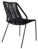 Armen Living Clip 2-Piece Black Dining Chairs-1