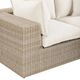 TOV Furniture Cali Cream/Natural Fabric/Wicker Outdoor Modular Loveseat-5