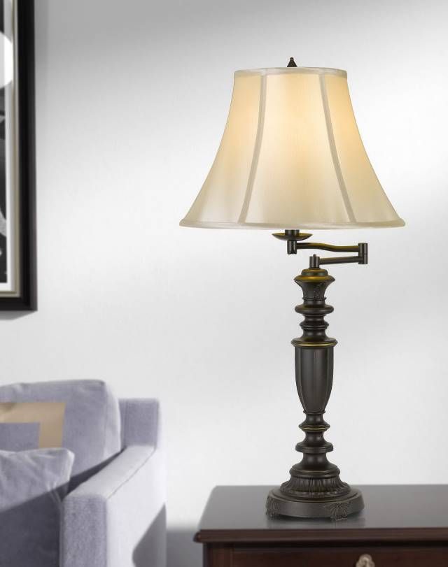 Cal® Lighting & Accessories Mayo Dark Bronze Table Lamp-2