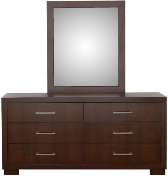 Coaster® Jessica Cappuccino Dresser and Mirror-1