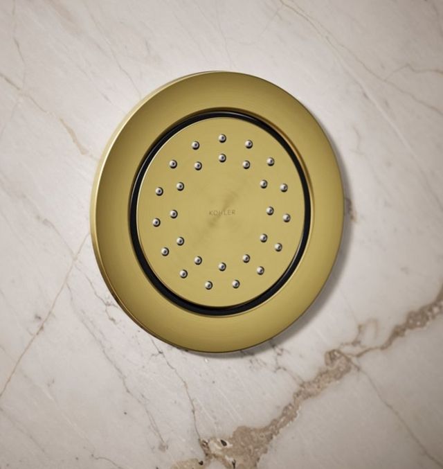 KOHLER® WaterTile® Vibrant Brushed Moderne Brass 1.0 GPM 27-Nozzle Single-Function Body Spray-1