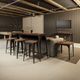 Amisco Customizable Upright Upholstered Backless Bar Stool-1