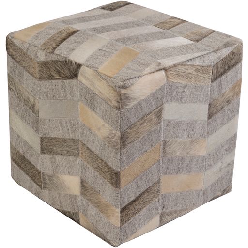 Surya Medora Hair on Hide Ottoman-0