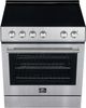 FORNO® Leonardo Espresso 30" Stainless Steel Pro Style Electric Range-1