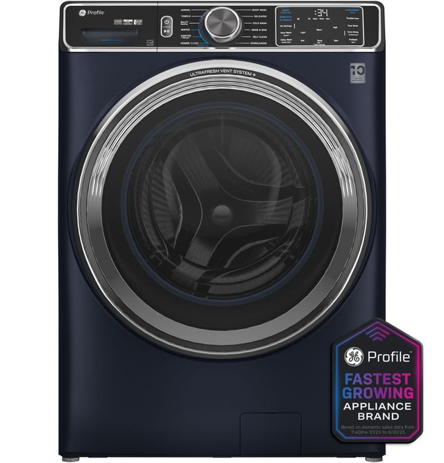 GE Profile™ 5.3 Cu. Ft. Sapphire Blue Front Load Washer with UltraFresh™ Vent System+ with OdorBlock™-1