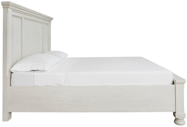 Signature Design by Ashley® Robbinsdale Antique White California King Storage Panel Bed-3