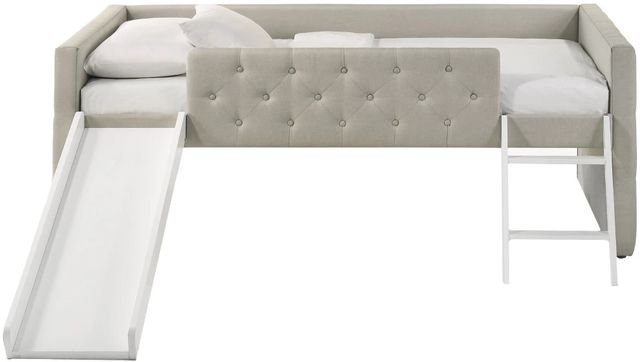 Intercon Addyson Fog Youth Twin Upholstered Loft Bed-2