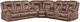 New Classic® Home Furnishings Morello 3-Piece Brown L-Shape Manual Reclining Sectional-0
