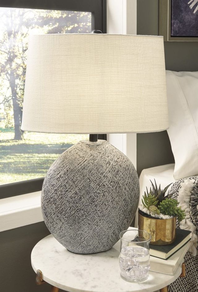 Signature Design by Ashley® Harif Beige Paper Table Lamp-2