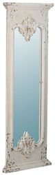 A & B Home Distressed White Mirror-0
