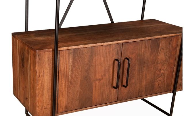 Home Trends & Design Verbania Black/Pecca Brown Bookshelf-2