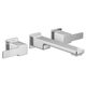 Moen® 90 Degree Chrome Two-Handle Wall Mount Bathroom Faucet-1
