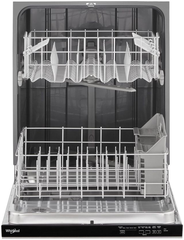Whirlpool® 24" Finger Print Resistant Stainless Steel Top Control Built In Dishwasher-3