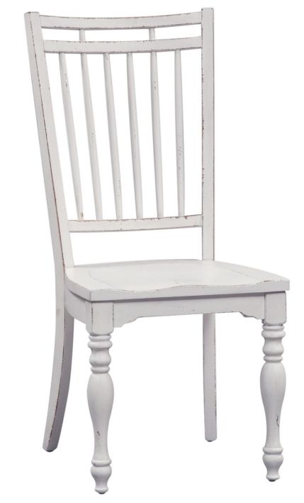 Liberty Furniture Magnolia Manor 3-Piece Antique White/Weathered Bark Optional Drop Leaf Dining Set-3