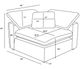 Coaster® Raleigh 5-Piece Gray Modular Sectional-3
