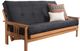 Kodiak Furniture Monterey Suede Black/Butternut Full Futon with Mattress-0