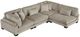 Homelegance® Traverse 4-Piece Taupe L-Shape Modular Sectional-0