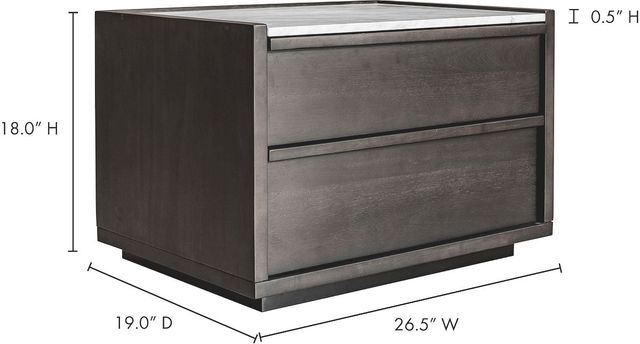 Moe's Home Collection Ashcroft Dark Grey Nightstand-3