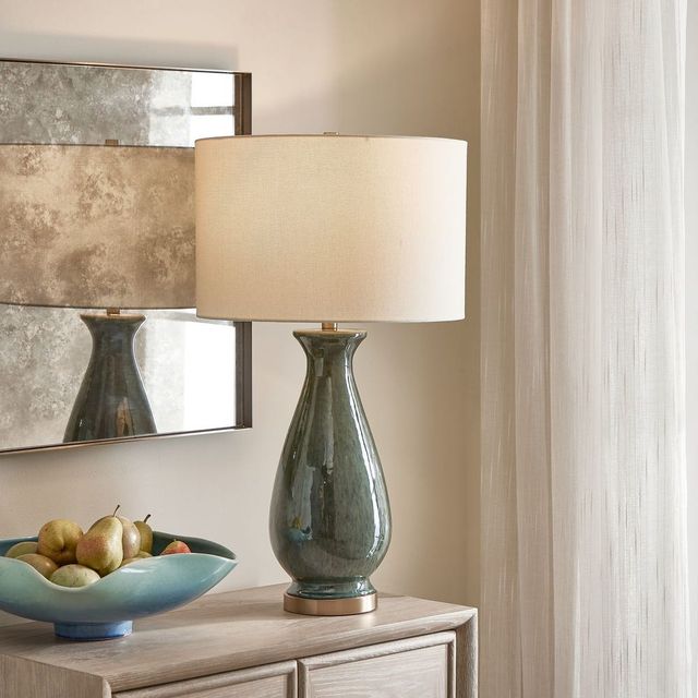 Uttermost® Colestin Deep Green Table Lamp-1