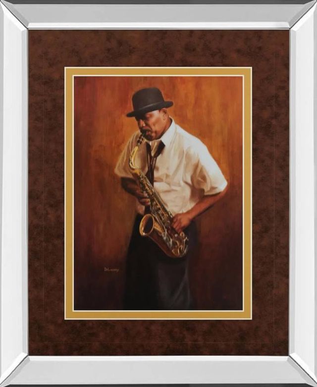 Classy Art Sax Man by Delancy Wall Art-0