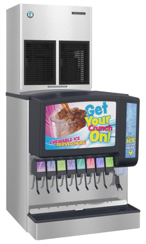 Hoshizaki Serenity Cubelet 22" 830 lb. Stainless Steel Remote-Cooled Icemaker-1