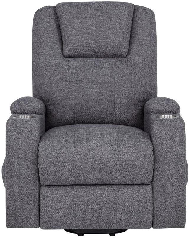 Coaster® Louie Gray Upholstered Power Reclining Chair Lift and Massage-1