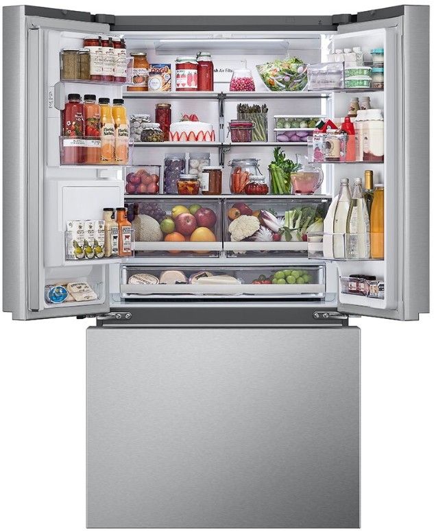 LG 25.5 Cu. Ft. PrintProof™ Stainless Steel Counter Depth French Door Refrigerator-1