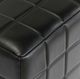 Classic Home Carlo Jet Black 18" Square Ottoman-3