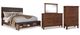 Signature Design by Ashley® Ralene 4-Piece Medium Brown Queen Upholstered Panel Bed Set-0