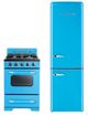 Unique® Appliances Classic Retro 22 in. 9 Cu. Ft. Robin Egg Blue Bottom Freezer Refrigerator-2